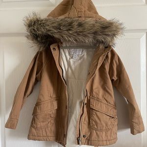 Tan Toddler Winter Coat.